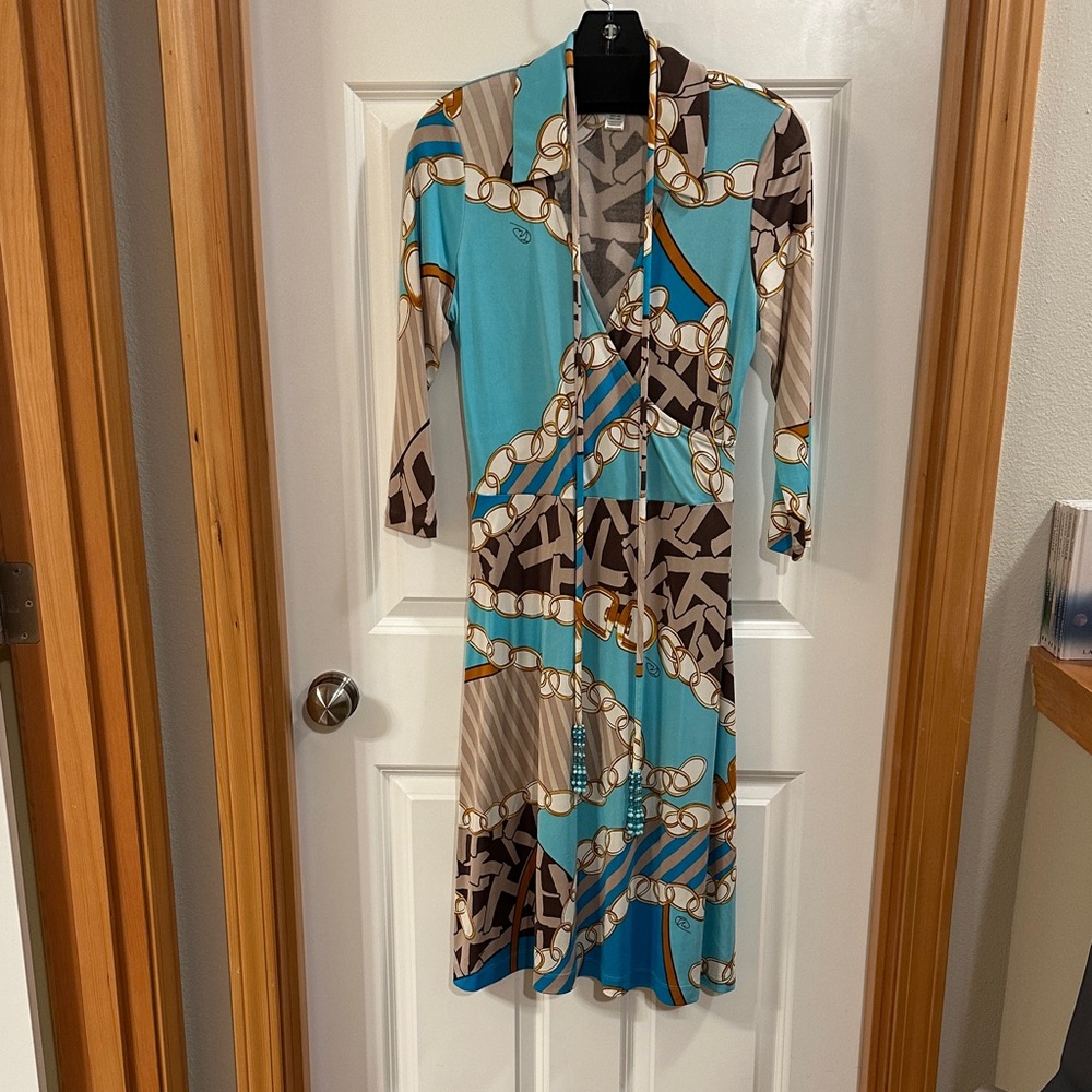 Flora Kung silk wrap dress
